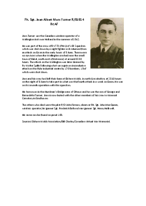 A preview of a PDF biography for Turner, Jean Albert Marc